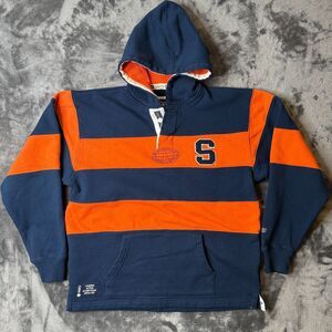 Donegal Bay Rugby Hoodie Long Sleeve Syracuse Orange Size Large Striped Pullover